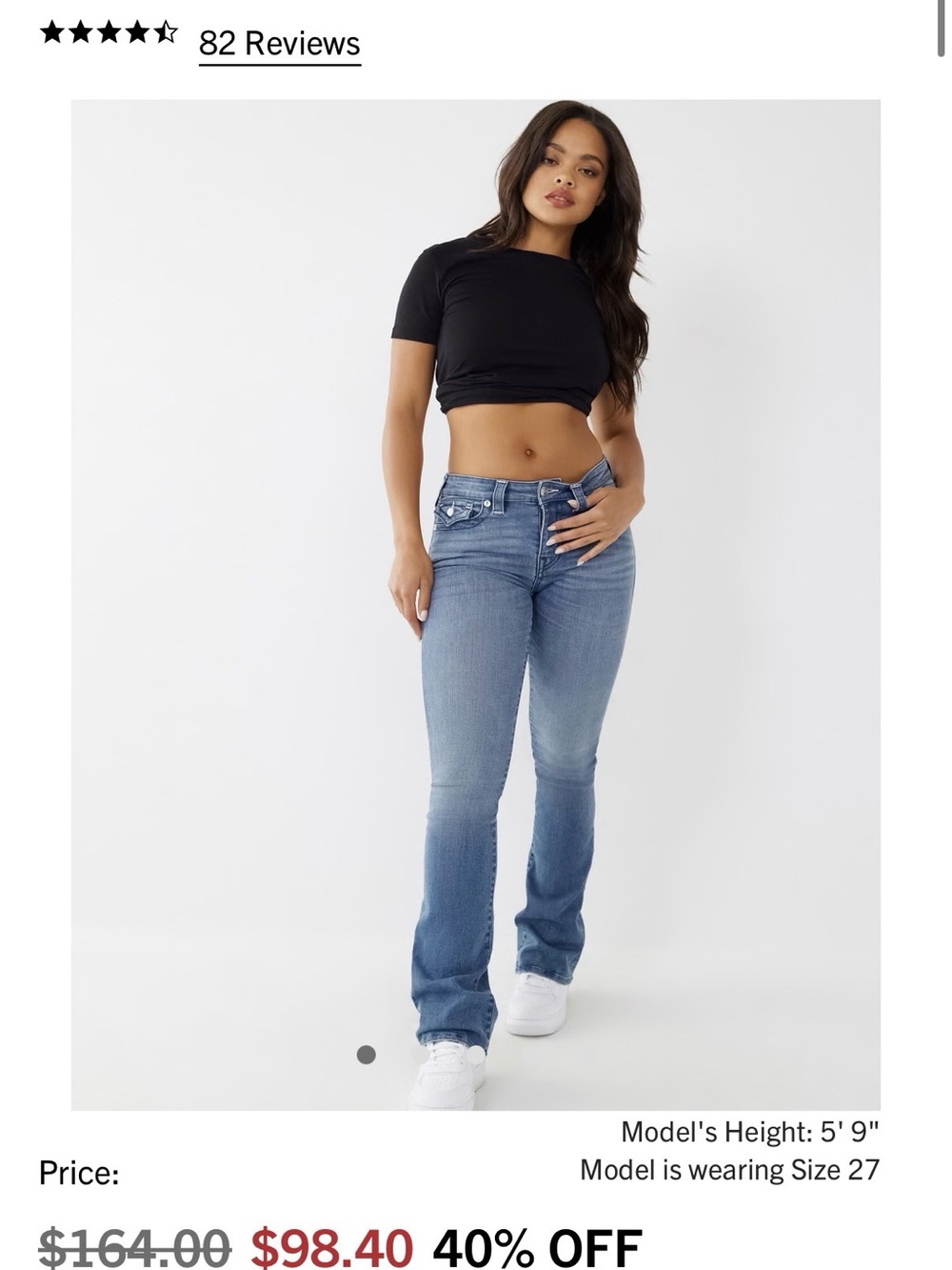 NWT True Religion Becca Bootcut Jean
